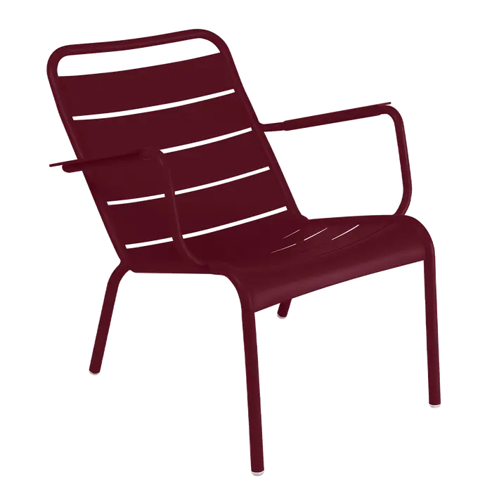 Fermob - Luxembourg - Fauteuil bas - Cerise Noire (En stock)