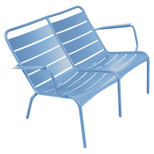 Fermob Luxembourg Fauteuil bas duo — Bleu Maya