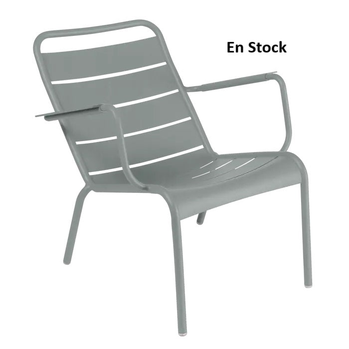 Fermob - Luxembourg - Fauteuil bas - Gris Lapilli - (-20%) Déstockage