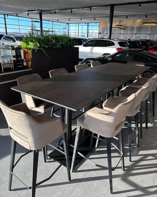 Mobitec - Tabouret de bar Lena - Avec Accoudoirs - Hauteur d'assise 82 Cm