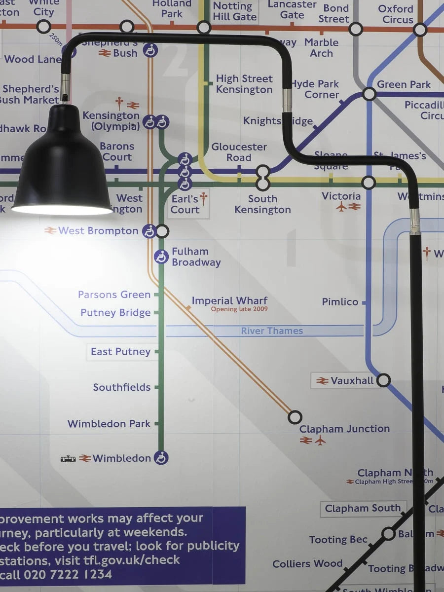 It's About Romi - Lampe sur Pied "London" - Noire - H.150