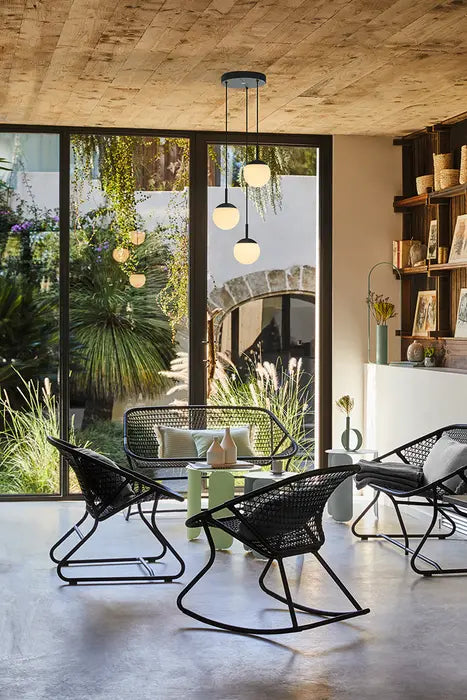 Fermob - Suspension Triple Mooon! - Fillaire LED Connectable Bluetooth - 4 Coloris