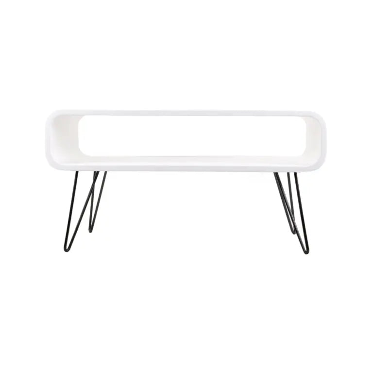XL BOOM - Table basse Metro - Noir/Blanc - 90 x 40 x 45