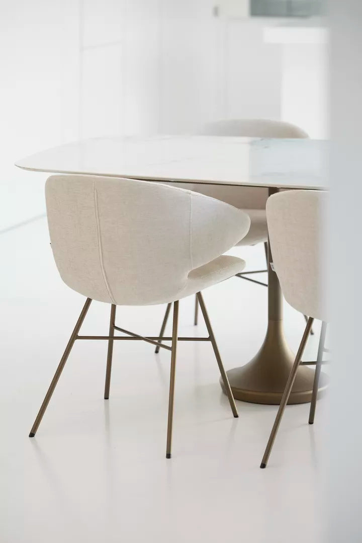 Joli - Chaise Morisot - Pied X - Tissu Easy Care