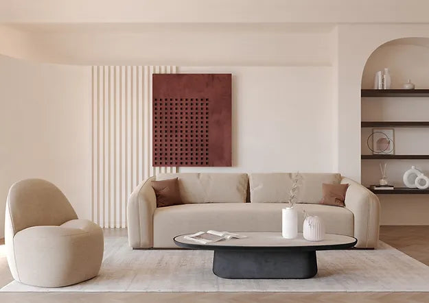 Muundo - Table basse Maana - Ovale - Indoor - 140 x 62 x H28