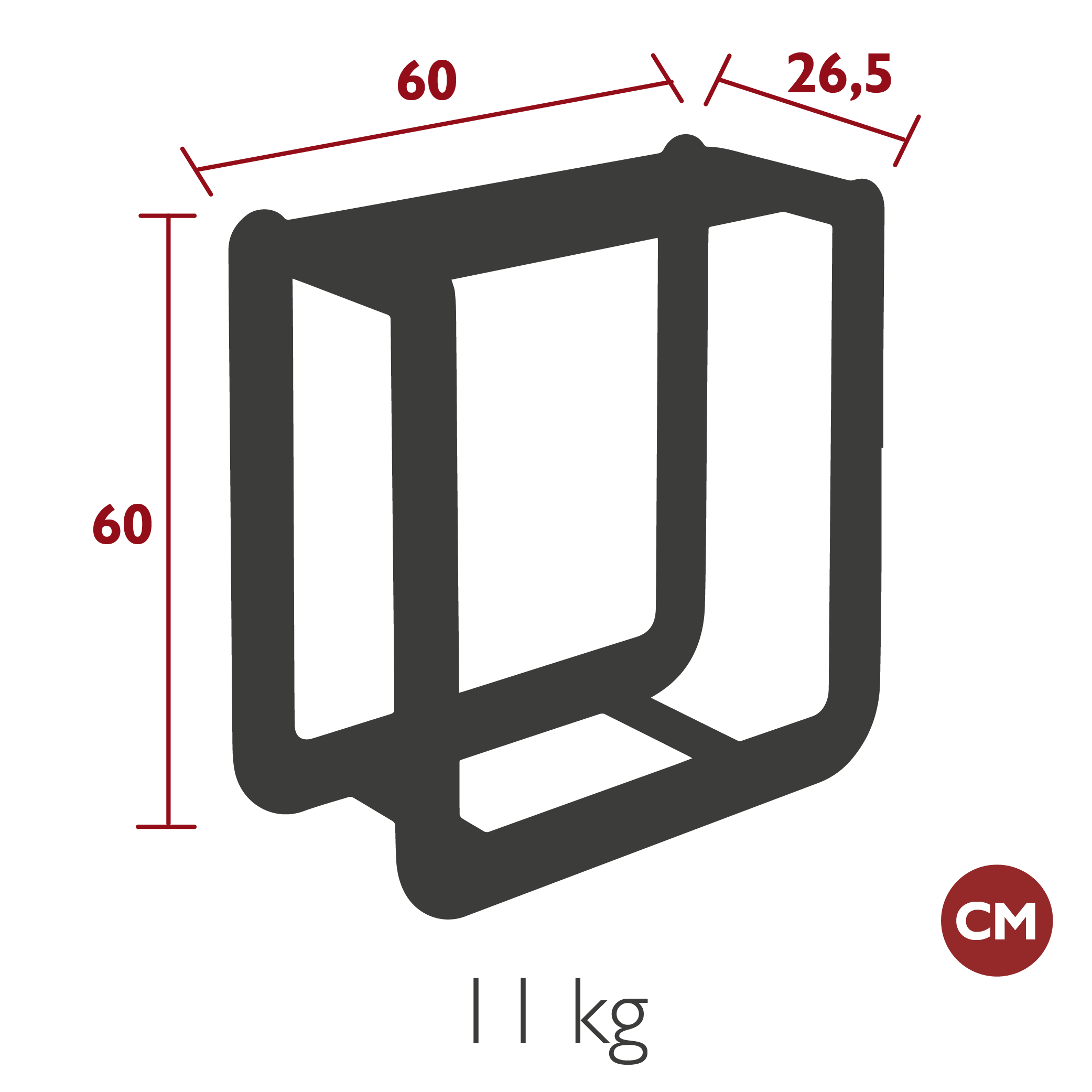 Fermob - Indoor / Outdoor - Porte Bûches Nevado - 20 Coloris