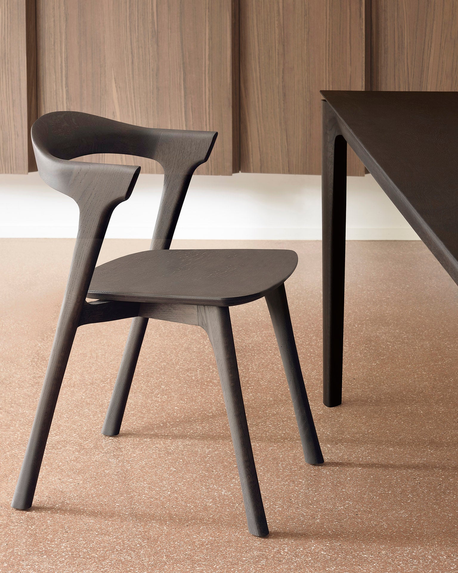 Ethnicraft - Chaise Bok - chêne brun verni