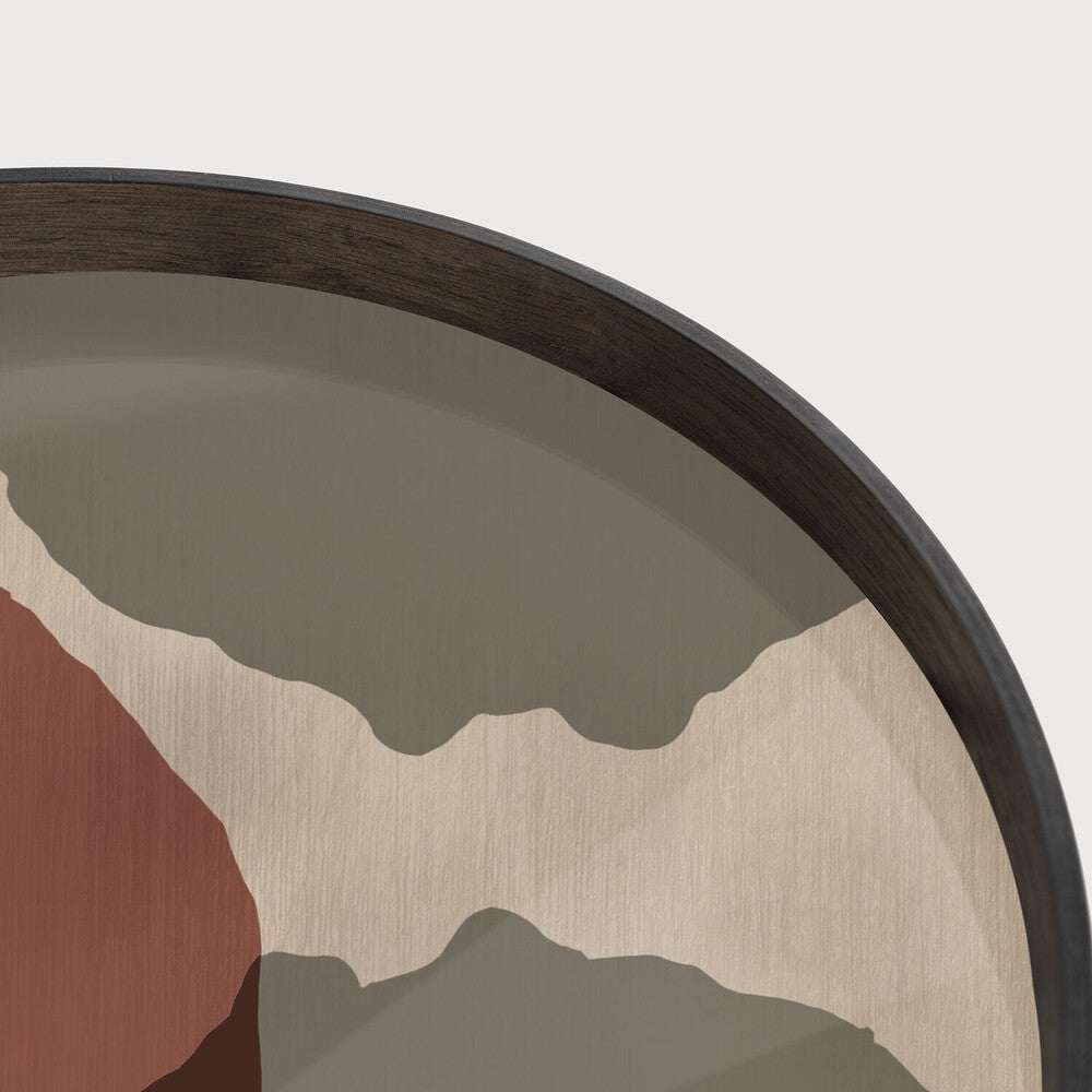 Ethnicraft - Plateau Overlapping Dots Glass - round - L - 61 x 61 x H4