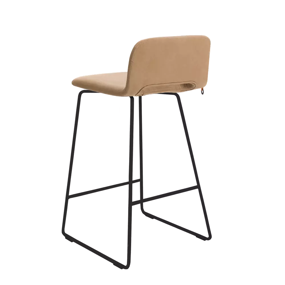 Mobitec - Pamp - Tabouret de cuisine - Dossier bas - Hauteur d'assise 65 cm
