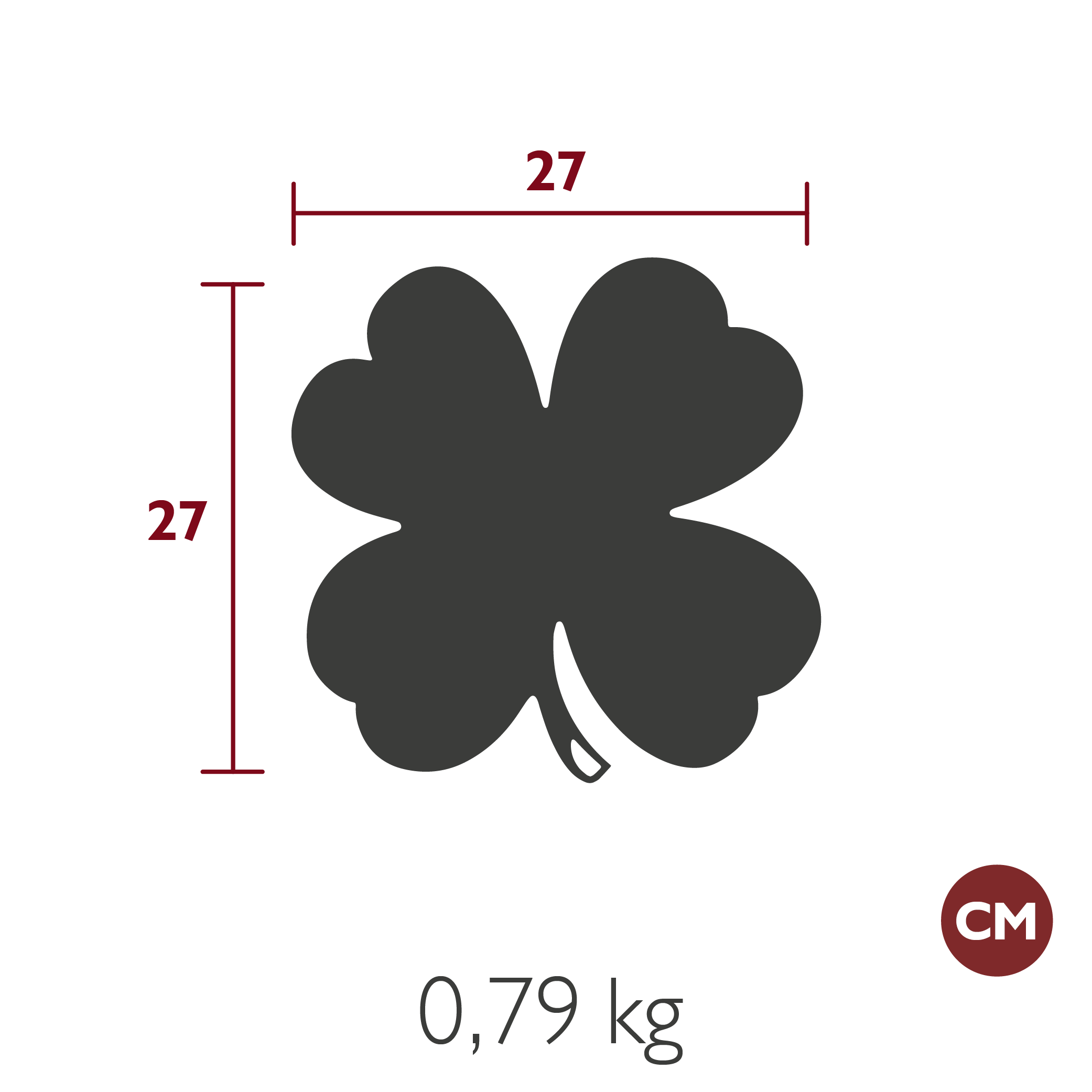 Fermob - Dessous de Plat Trèfle - Bleu Maya