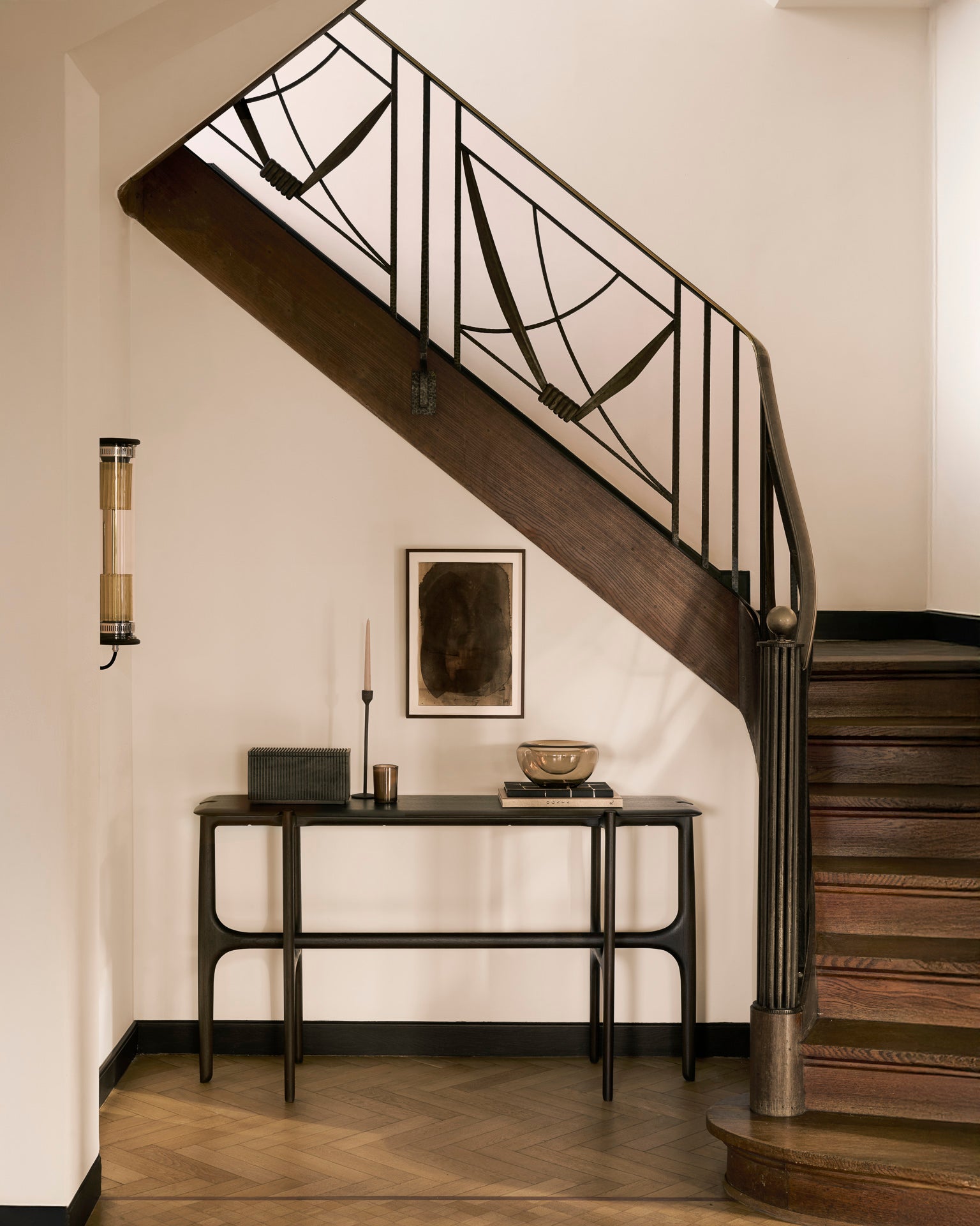 Ethnicraft - Console "PI" - Teck Brun foncé - 140 x 42 x H78