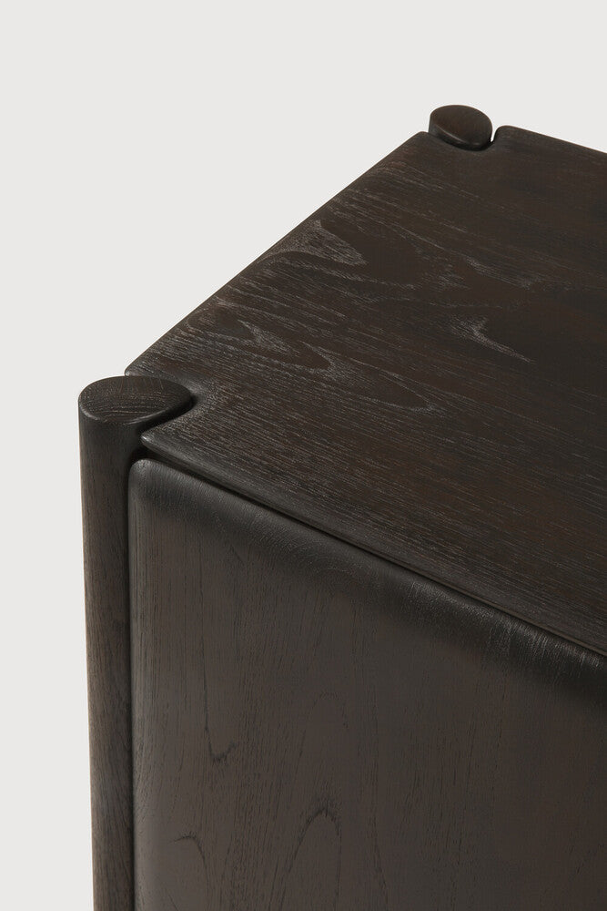 Ethnicraft - Buffet "PI" - 4 portes - Teck vernis - Dark Brown - 230 x 45 x H83