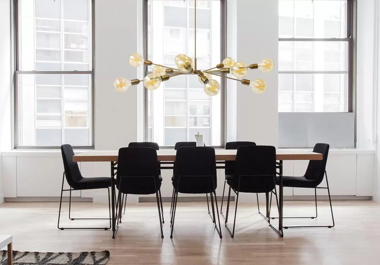 Stéphane Davidts - Polpo 2 - Suspension 12 feux - Laiton