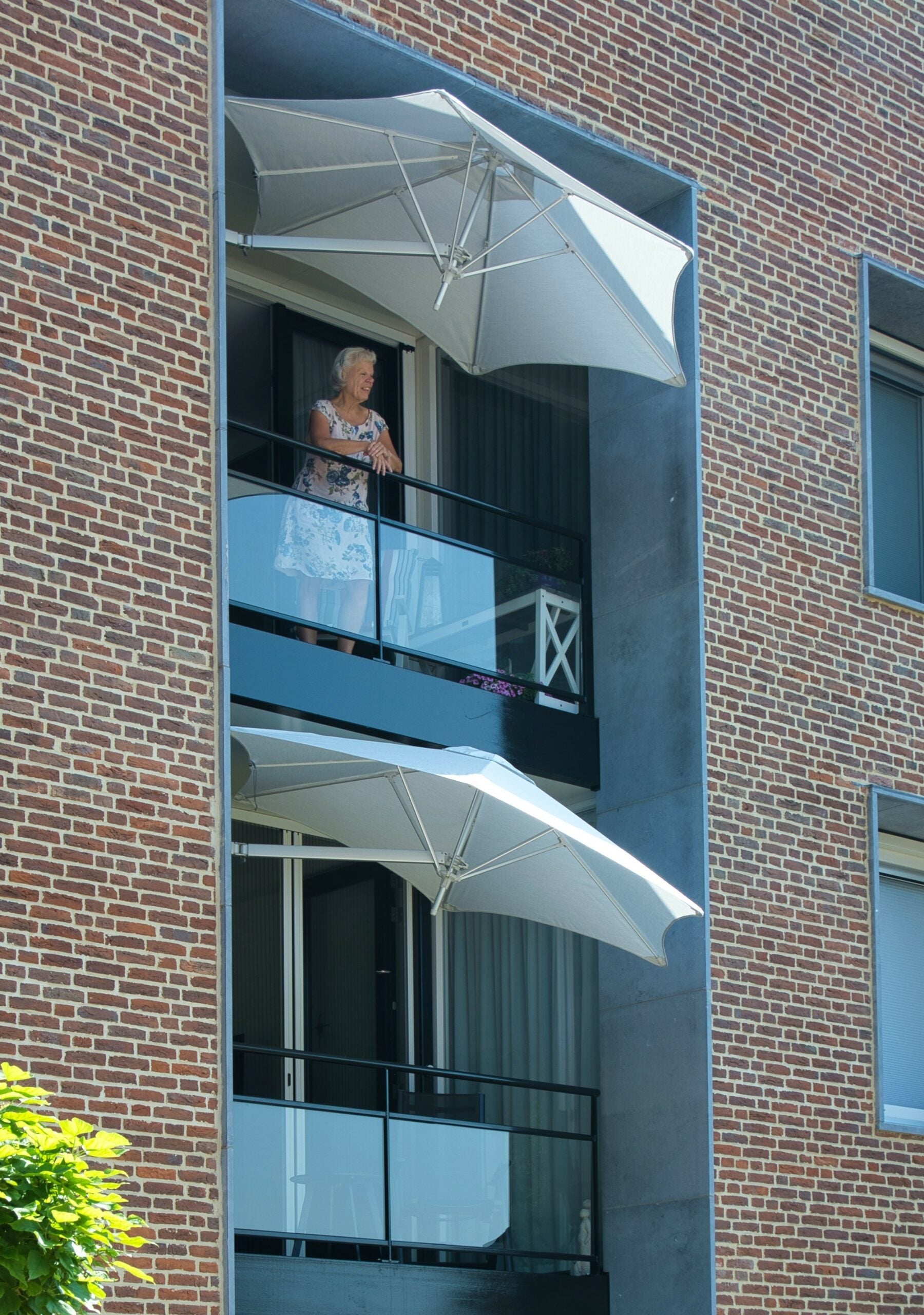 Umbrosa - Parasol Mural NEO - Rond - Diam. 2.70m - Toile Solidum