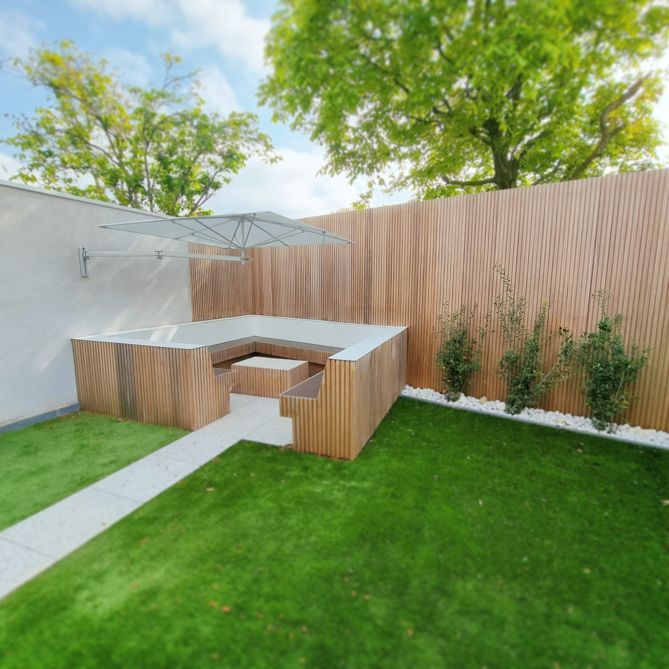 Umbrosa - Parasol Mural NEO - Carré 1,9m x 1,9m - Toile Colorum