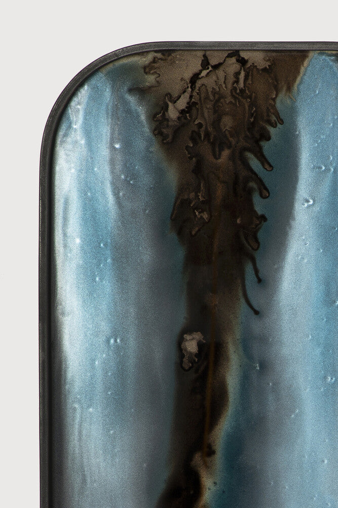 Ethnicraft - Plateau L rectangulaire Organic Gold - Verre - 42 x 24 x H3