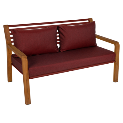 Fermob - Somerset - Banc avec coussins - Coloris Piment - (En Stock)