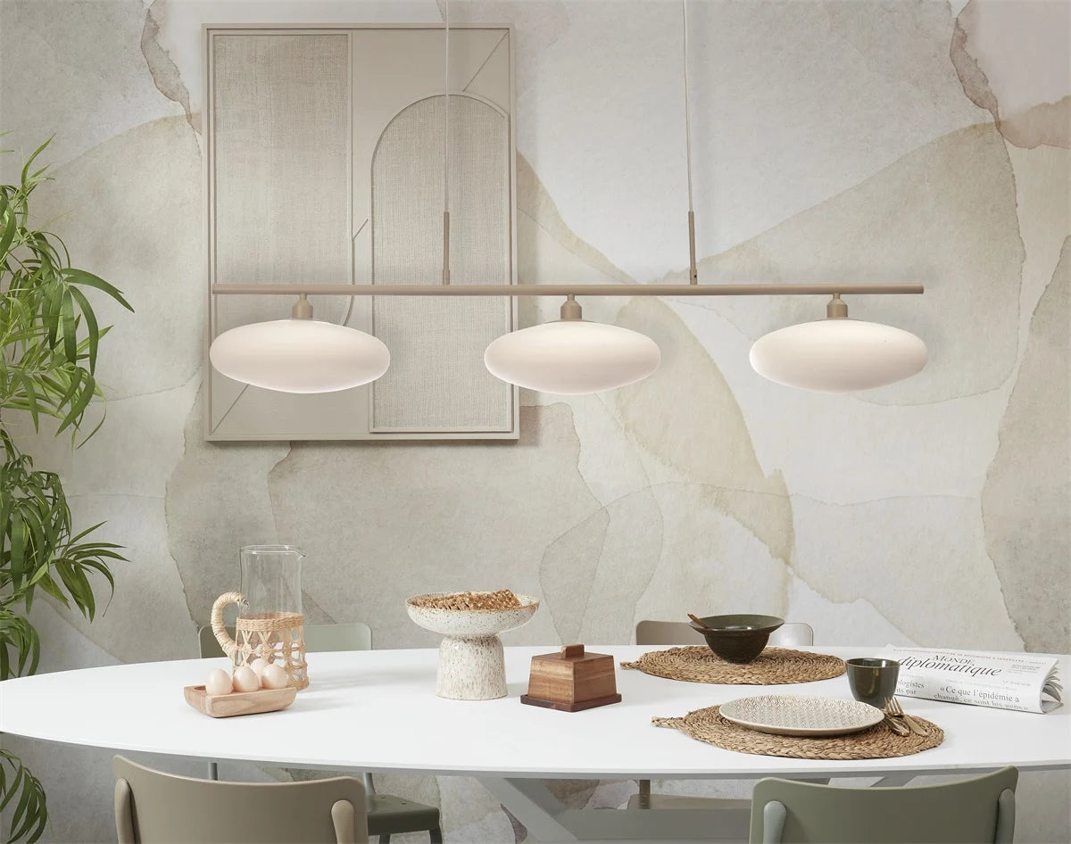 It's About Romi - Suspension Sapporo - 3 Feux - Sable / verre blanc