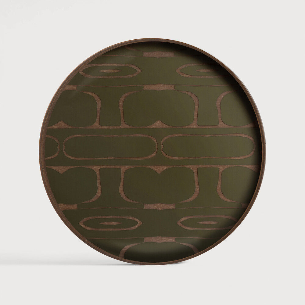 Ethnicraft - Plateau vide-poche Second nature Glass - Rond - 30 x 30 x H3