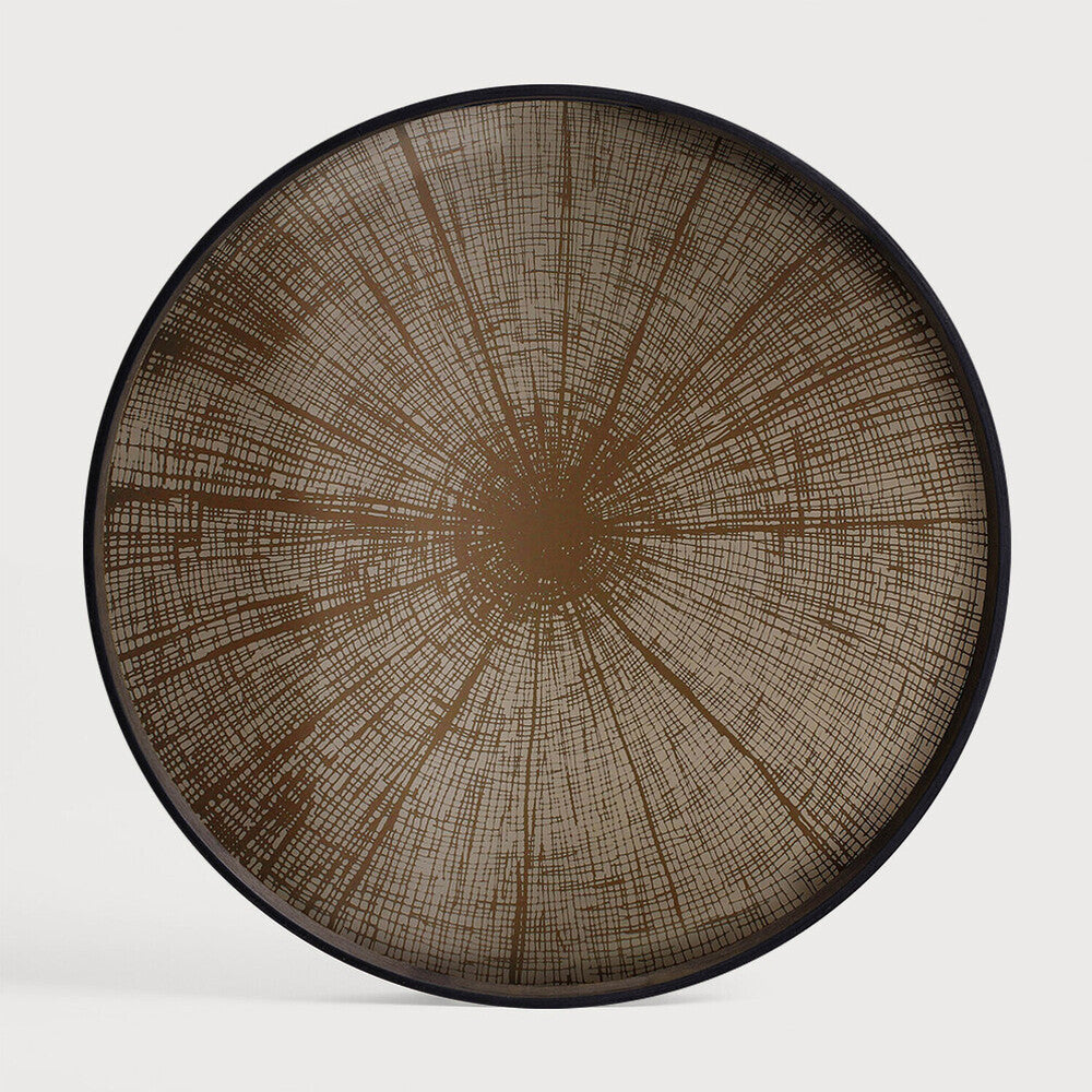 Ethnicraft - Plateau Slice Bronze Bois - round - L - 61 x 61 x H4