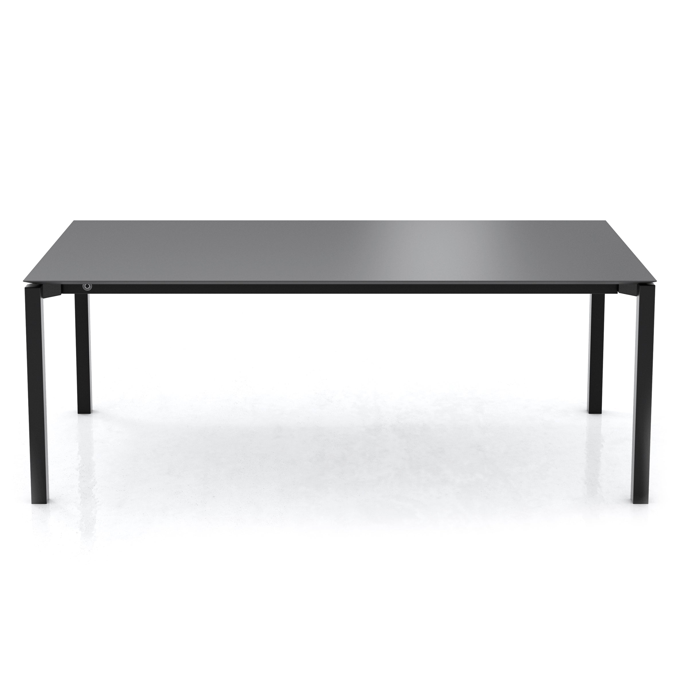 Mobitec - Table Terra - Céramique K 02 - Pieds Métal - Avec allonge - 180/280 x 100 x H76