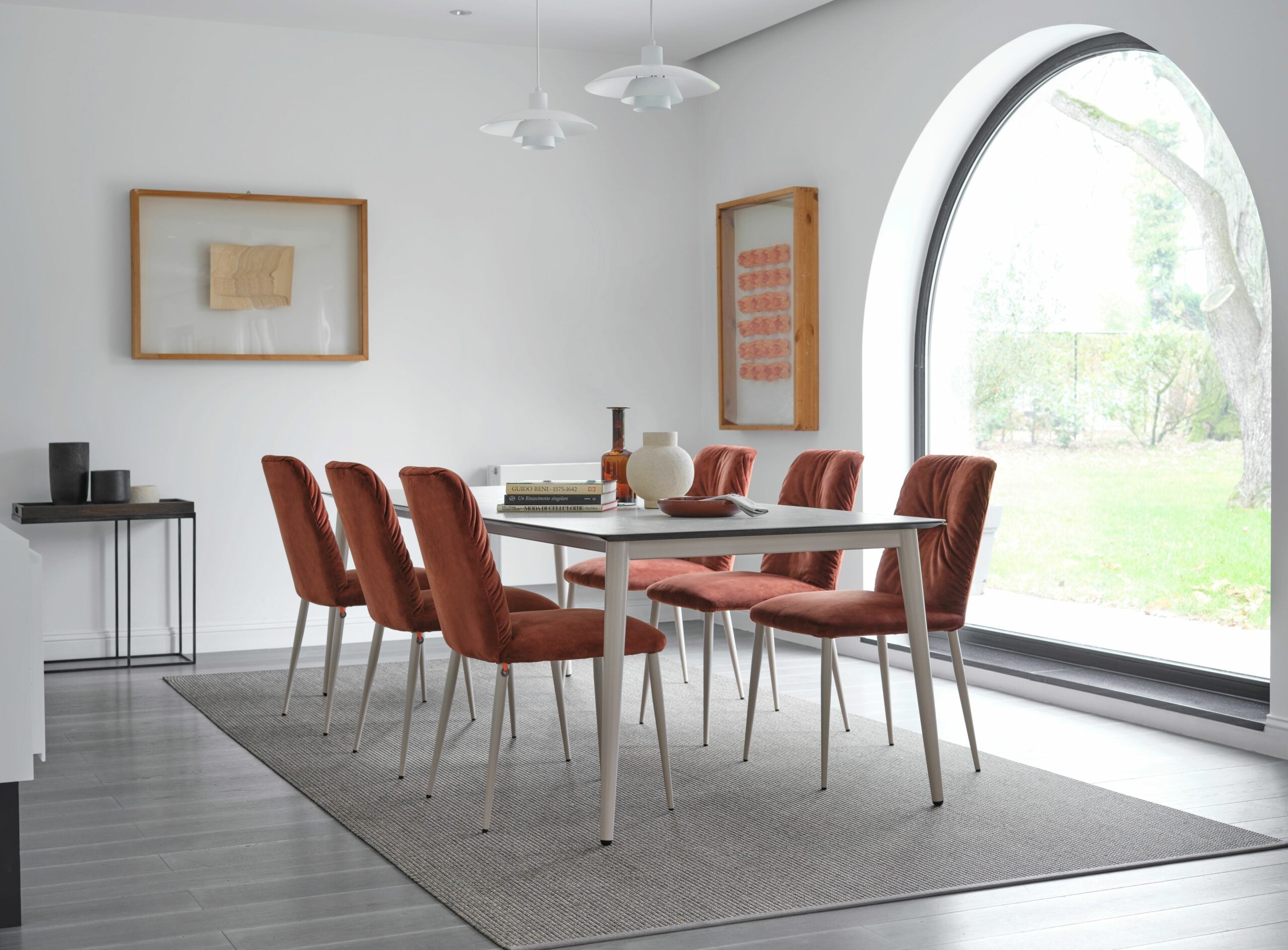 Mobitec - Table Terra - Céramique - Pieds Bois où Métal