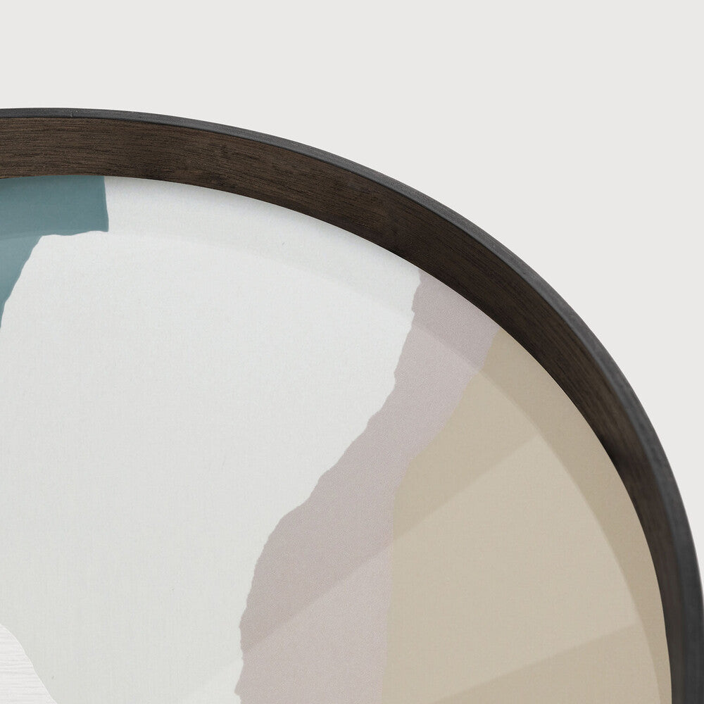 Ethnicraft - Plateau Wabi Sabi Glass - round - L - 61 x 61 x H4