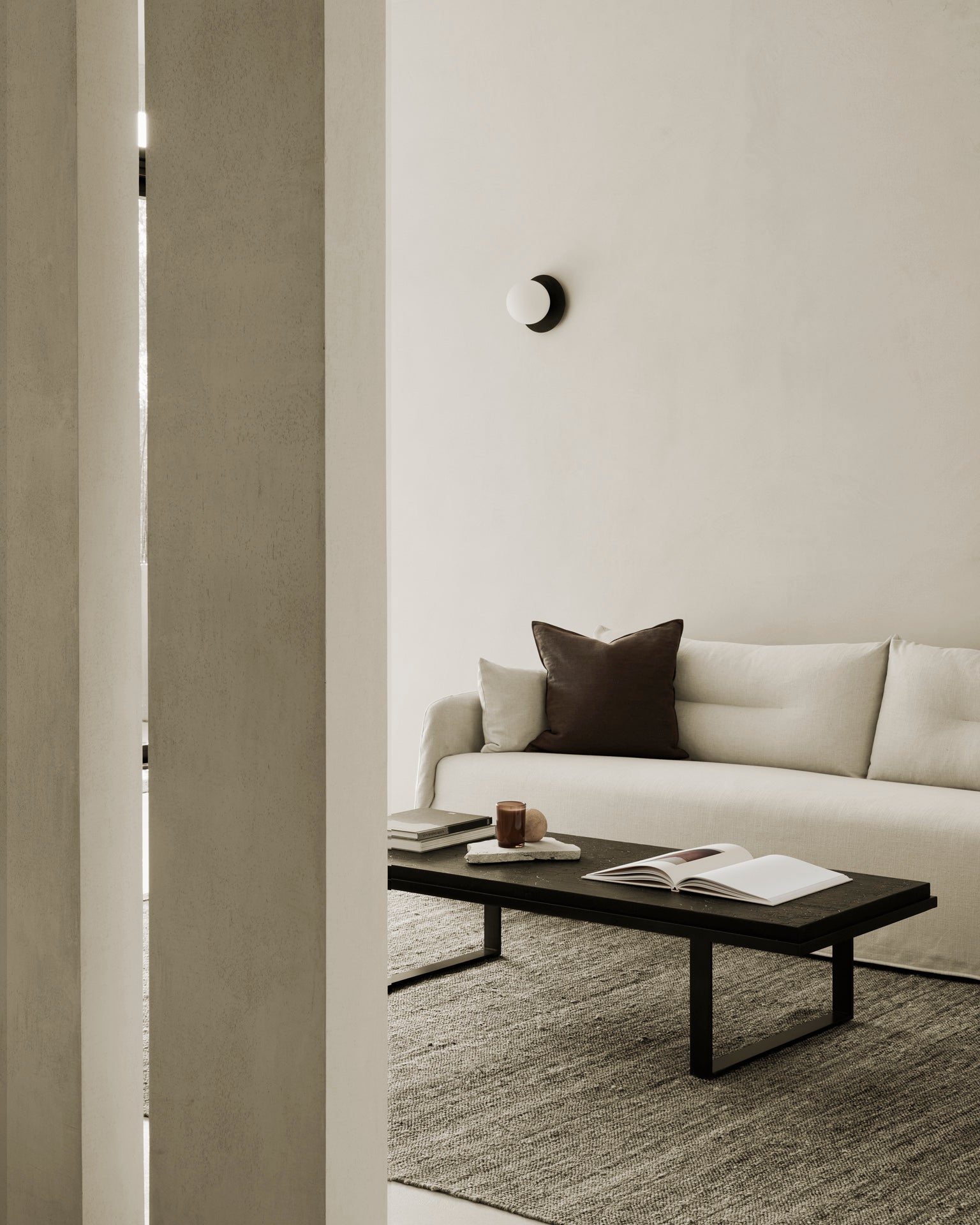 Ethnicraft - Canapé Weave - Tissu Bone - 244 x 95 x H75