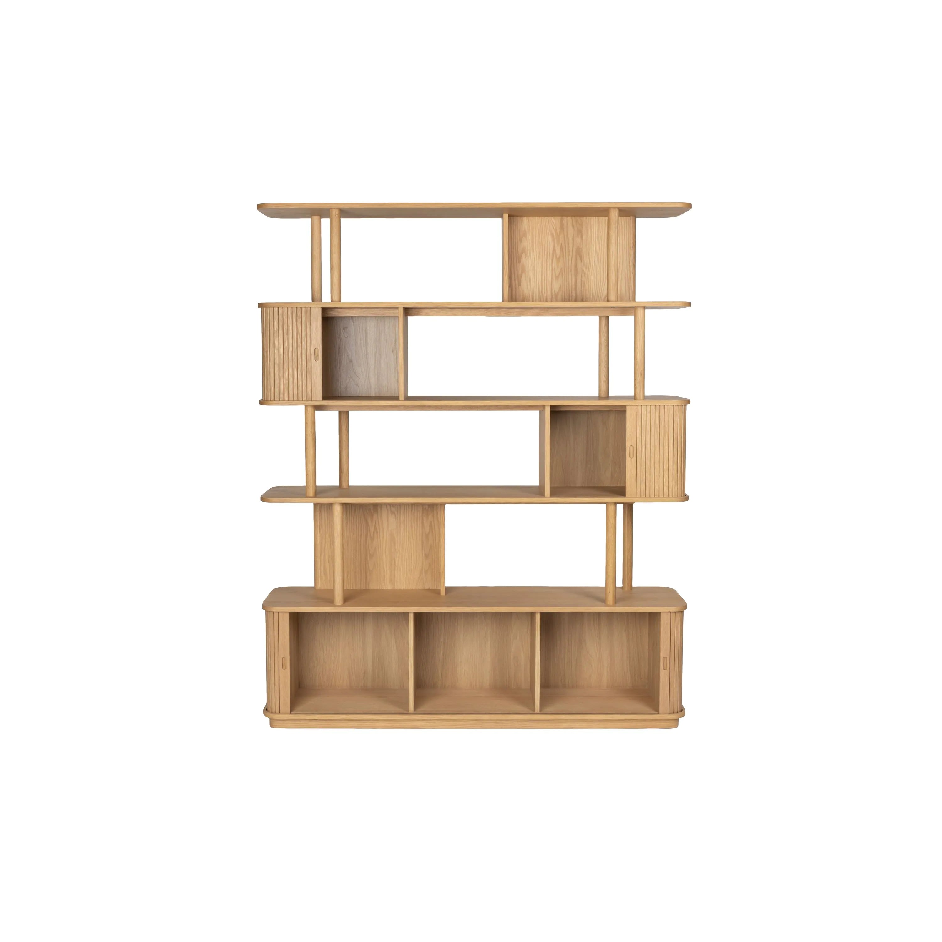 Zuiver - Barbier - Bibliothèque - 160 x 35 x H195 - Naturel ou Noyer