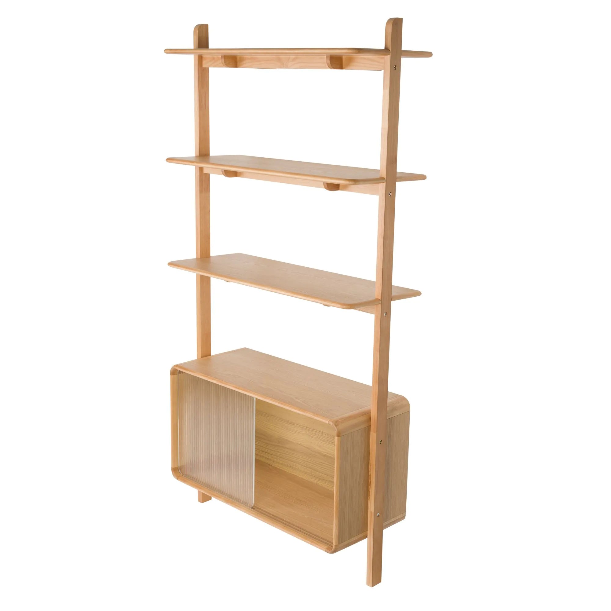 Zuiver - Rise - Etagère murale - 90 x H180 - Naturel ou Noyer