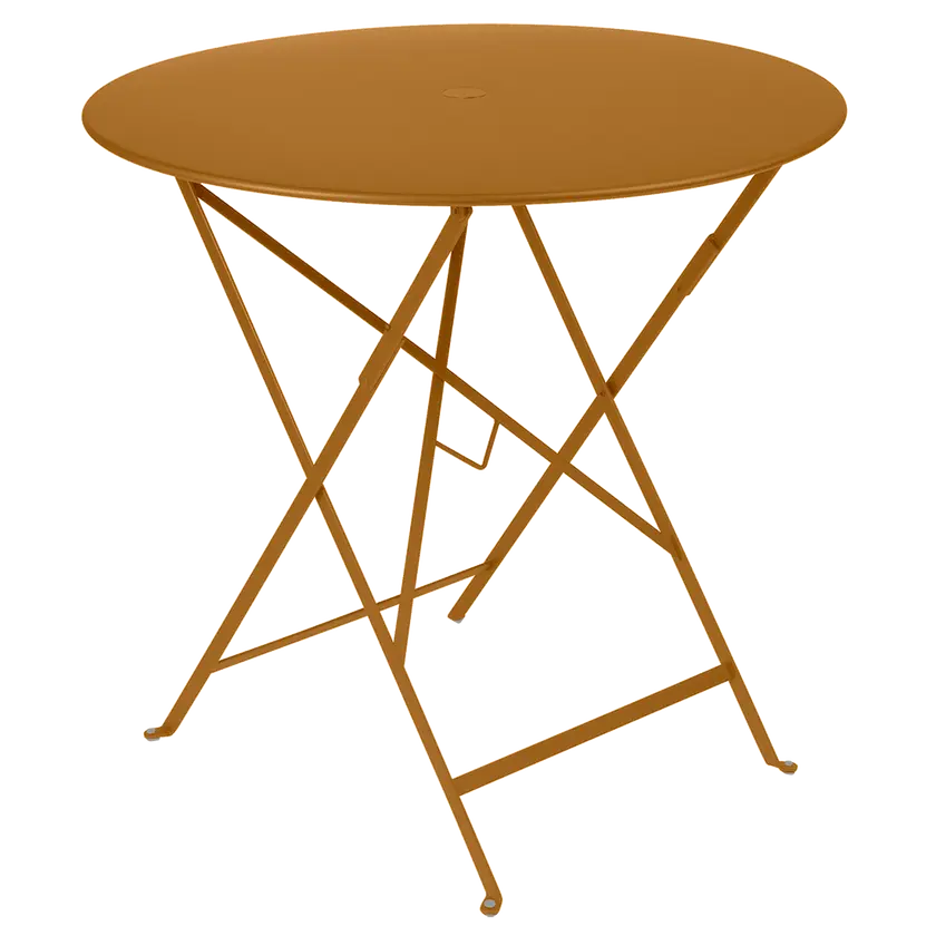 Fermob - Bistro - Table Ronde - Diamètre 77 cm - Acier - Pain d'Epices (En Stock)
