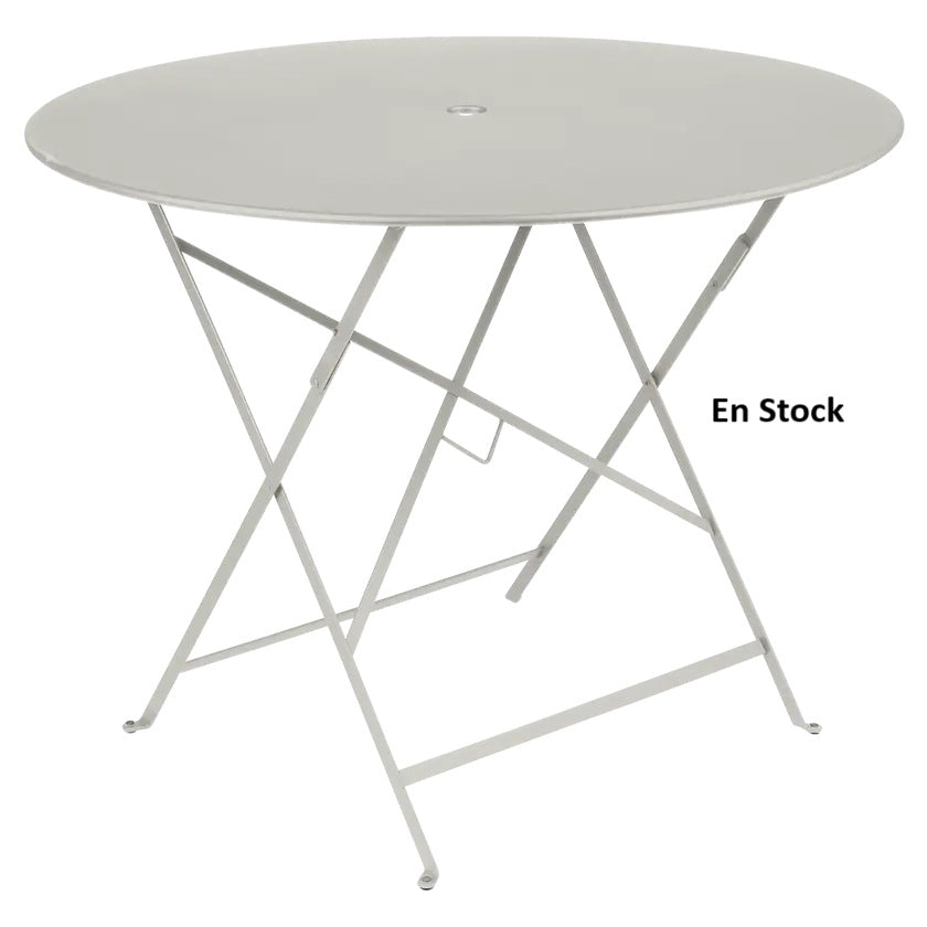 Fermob - Bistro - Table Ronde - Diamètre 96 cm - Acier - Gris Argile (En Stock)