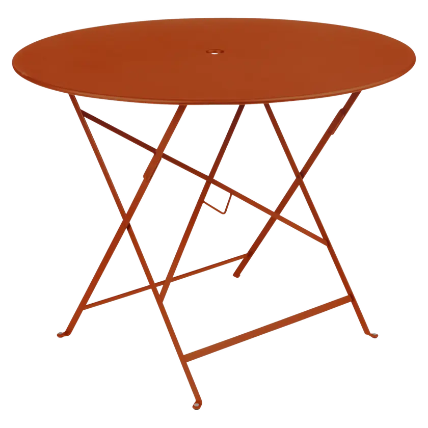 Fermob - Bistro - Table Ronde - Diamètre 96 cm - Acier - Orange Confite (En Stock)