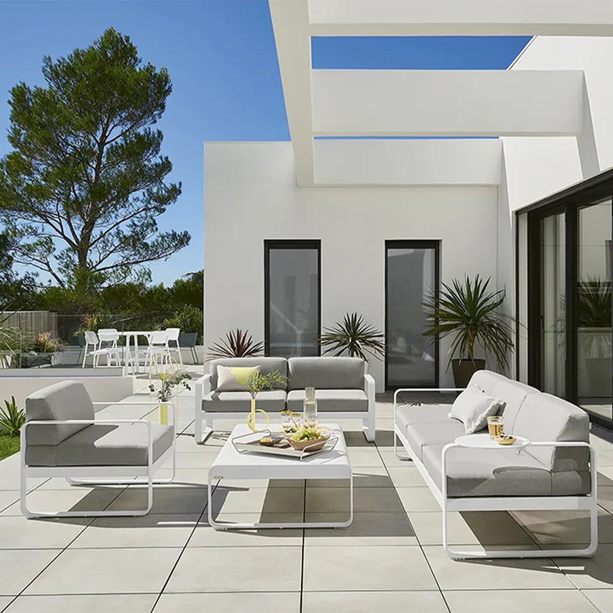 Fermob - Bellevie - Canapé Club 2 places - Gris flanelle