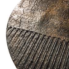 Ethnicraft - Table basse Luna - Lava linear - Whisky - diamètre 65 x H41