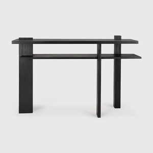 Ethnicraft – Abstract – Console Abstract – Teck noir - 133 x 41 cm
