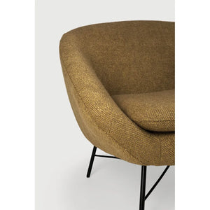 Ethnicraft – Barrow – Fauteuil Barrow – Tissu Ginger