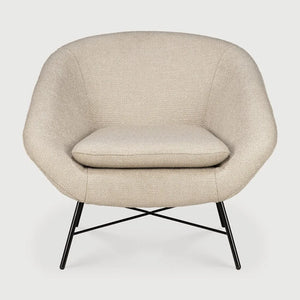 Ethnicraft – Barrow – Fauteuil Barrow – Tissu Off White