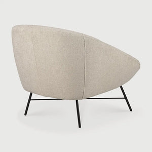 Ethnicraft – Barrow – Fauteuil Barrow – Tissu Off White
