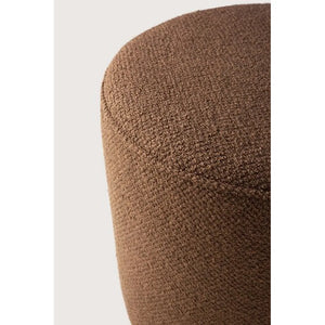Ethnicraft – Barrow – Pouf Barrow – Tissu Copper - 40 cm