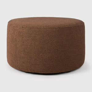 Ethnicraft – Barrow – Pouf Barrow – Tissu Copper - 60 cm