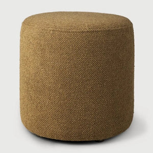 Ethnicraft – Barrow – Pouf Barrow – Tissu Ginger - 40 cm