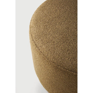 Ethnicraft – Barrow – Pouf Barrow – Tissu Ginger - 60 cm