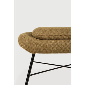 Ethnicraft – Barrow – Repose Pieds Barrow – Tissu Ginger