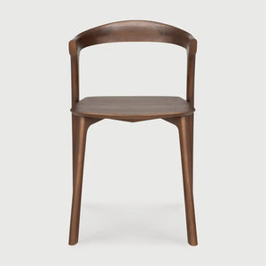 Ethnicraft – Bok – Chaise Bok – Teck brun - Sans revêtement