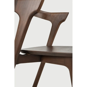 Ethnicraft – Bok – Chaise Bok – Teck brun - Sans revêtement