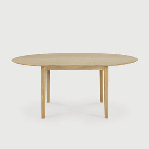 Ethnicraft – Bok – Table à Rallonge Bok – Chêne - 129/179 cm