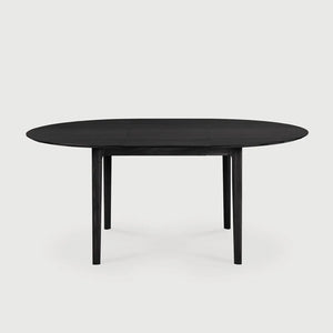 Ethnicraft – Bok – Table à Rallonge Bok – Chêne noir - 129/179 cm