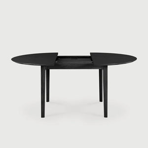 Ethnicraft – Bok – Table à Rallonge Bok – Chêne noir - 129/179 cm