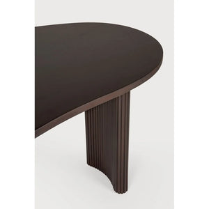 Ethnicraft – Boomerang – Bureau Boomerang – Acajou brun foncé - 200 x 100 x 76 cm